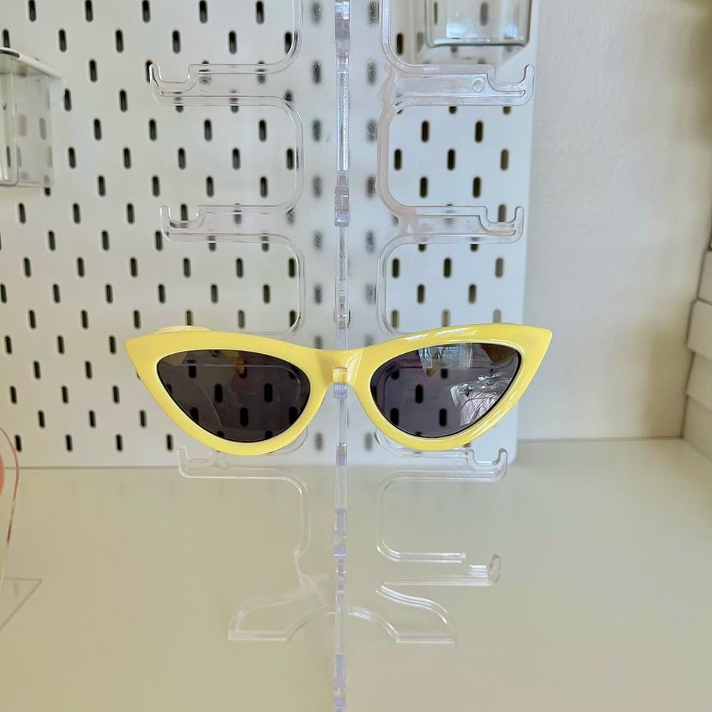 Vintage light Yellow Cat-Eye Sunglasses